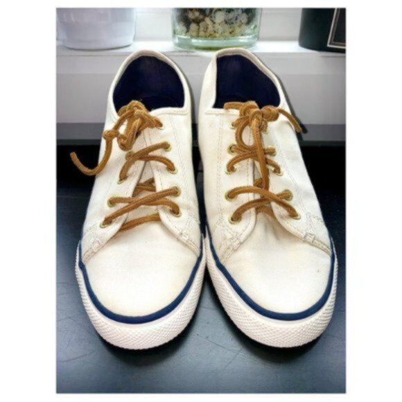 Vintage SPERRY- Off-White Seacoast Top Sider Sneaker - Picture 8 of 16